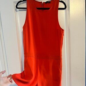 Red shorts romper Babaton